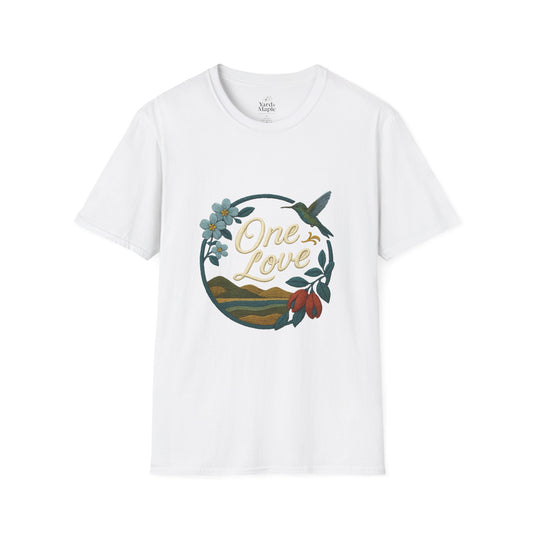 One Love Nature-Inspired T-Shirt, Unisex Tee, Stylish Apparel, Eco-Friendly Gift, Summer Fashion, Inspirational T-Shirt