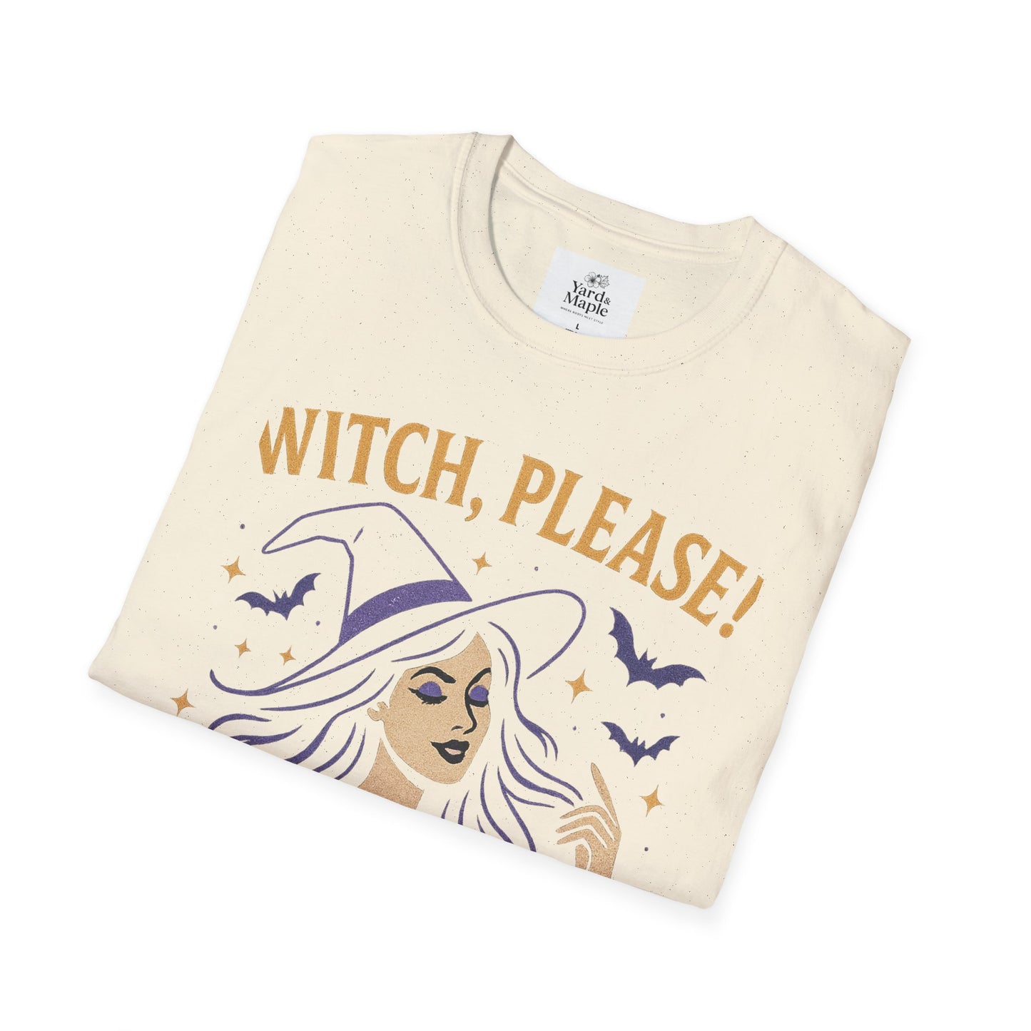 Witch Please Glam T-Shirt, Halloween Costume, Celestial T-Shirt, Gift for Her, Witchy Vibes, Boho Tee, Spooky Season Wear
