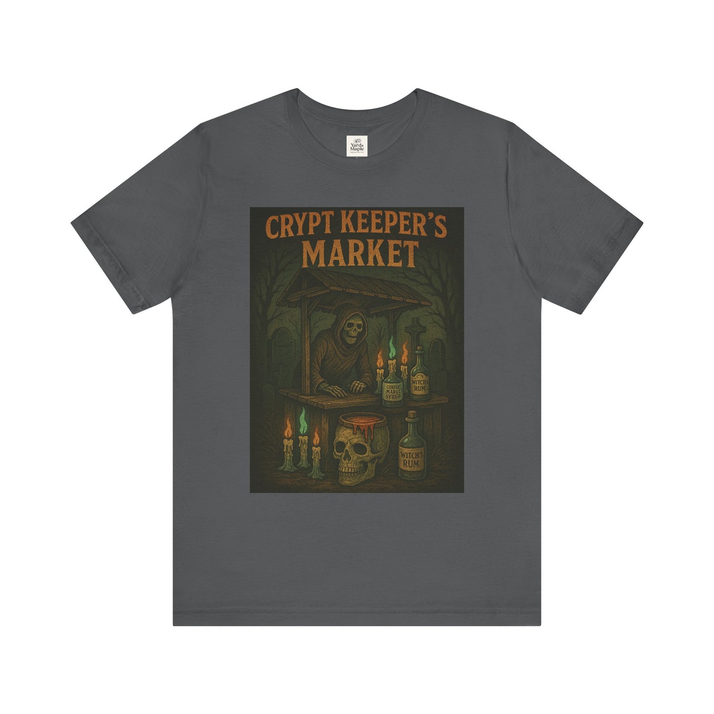 Crypt Keeper's Market Tee, Unisex Halloween Shirt, Spooky Graphic T-Shirt, Perfect for Horror Fans, Alternative Summer Clothing, [...]