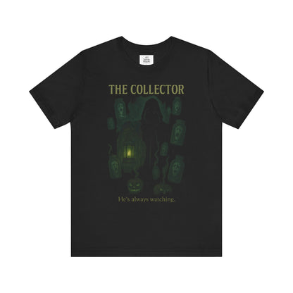 Haunting Collector Tee, Spooky Unisex Shirt, Horror Graphic Tee, Halloween Outfit, Gift for Collectors
