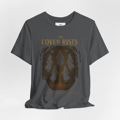 Witchy Coven Rising Tee, Unisex T-Shirt, Halloween Apparel, Gift for Witches, Spooky Season Gift, Witchy Fashion