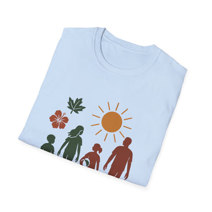 Family Beach Day Unisex T-Shirt, Summer Tee, Vacation Shirt, Outdoor Fun Top, Gift for Dad, Mom, Kids