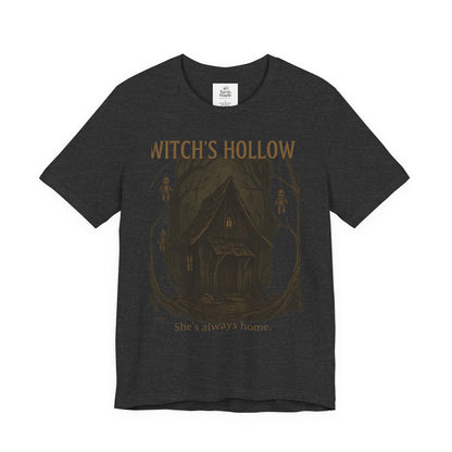 Witch's Hollow Tee, Fall Fashion, Halloween Apparel, Spooky Shirt, Gift for Witches, Unisex Graphic Tee, Cozy Autumn Wear