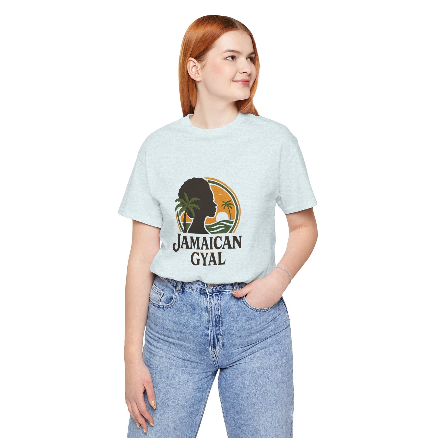 Jamaican Gyal Tee, Caribbean Vibe T-Shirt, Unisex Summer Shirt, Gift for Her, Tropical Style Apparel