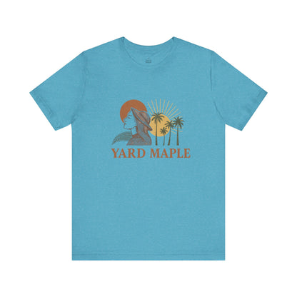 Yard Maple Graphic Tee, Casual Summer Shirt, Nature Lover Gift, Eco-Friendly Apparel, Beach Vibes Tee, Unique Unisex Apparel