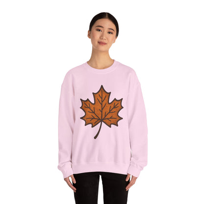 Autumn Leaf Sweatshirt | Unisex Cozy Crewneck | Fall Fashion, Thanksgiving Gift, Seasonal Style, Layering Essential
