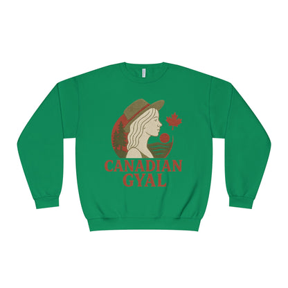 Canadian Gyal Sweatshirt, Cozy Crewneck for Fall, Perfect Gift for Canadians, Great for Thanksgiving, Casual Wear