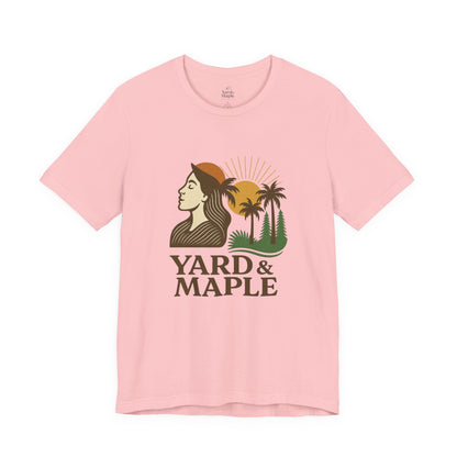 Yard & Maple Graphic Tee, Nature Inspired Unisex Shirt, Outdoor Lover Gift, Summer Vibes, Casual Wear, Vacation Essentials