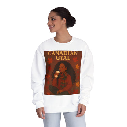Canadian Gyal Sweatshirt, Cozy Fall Crewneck, Canada Pride Apparel, Autumn Casual Wear, Unisex Gift for Her
