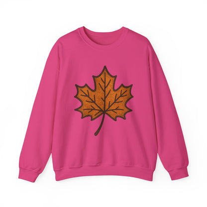 Autumn Leaf Sweatshirt | Unisex Cozy Crewneck | Fall Fashion, Thanksgiving Gift, Seasonal Style, Layering Essential