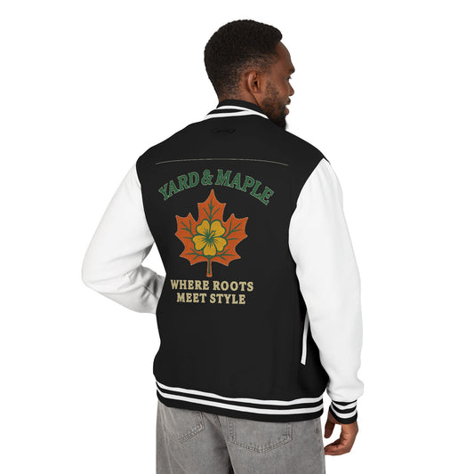 Unisex Heavyweight Letterman Jacket with Oak Leaf Design, Stylish Sports Jacket, Gift for College Students, Casual Attire, Fall [...]