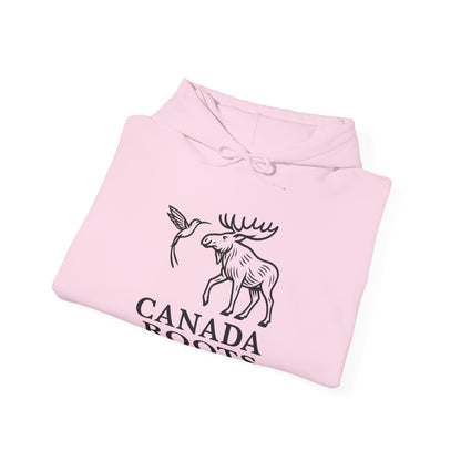 Canada Roots Hoodie — Moose & Hummingbird Graphic Pullover