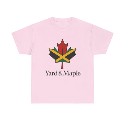 Yard & Maple Unisex Heavy Cotton Tee | Jamaican Pride, Canada Love, Streetwear, Gift for Him/Her, Summer Vibes