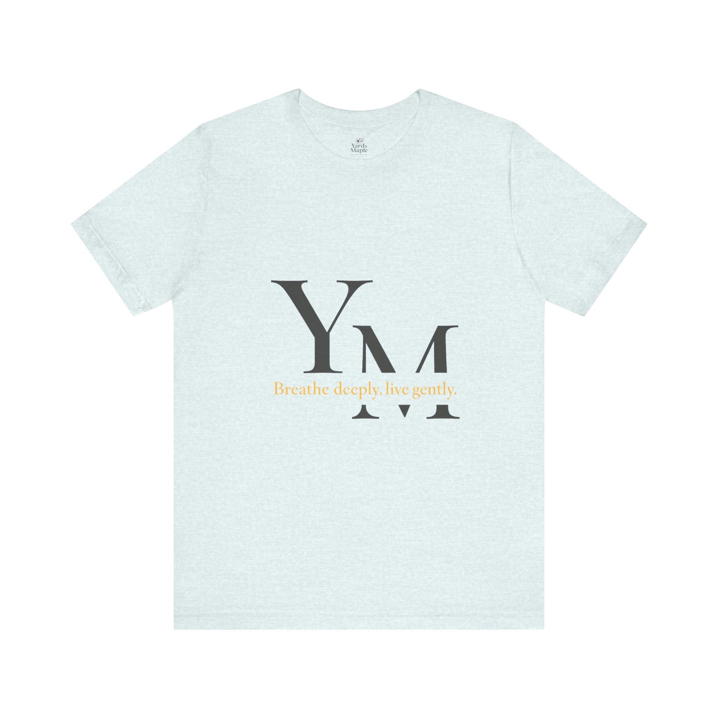 Unisex Inspirational Quote Tee - Breathe Deeply, Relaxed Fit Shirt for Mindfulness, Yoga, Gifts for Her & Him, Casual Wear, Everyday Comfort