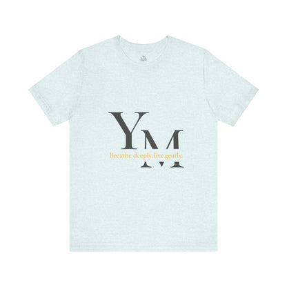 Unisex Inspirational Quote Tee - Breathe Deeply, Relaxed Fit Shirt for Mindfulness, Yoga, Gifts for Her & Him, Casual Wear, Everyday Comfort