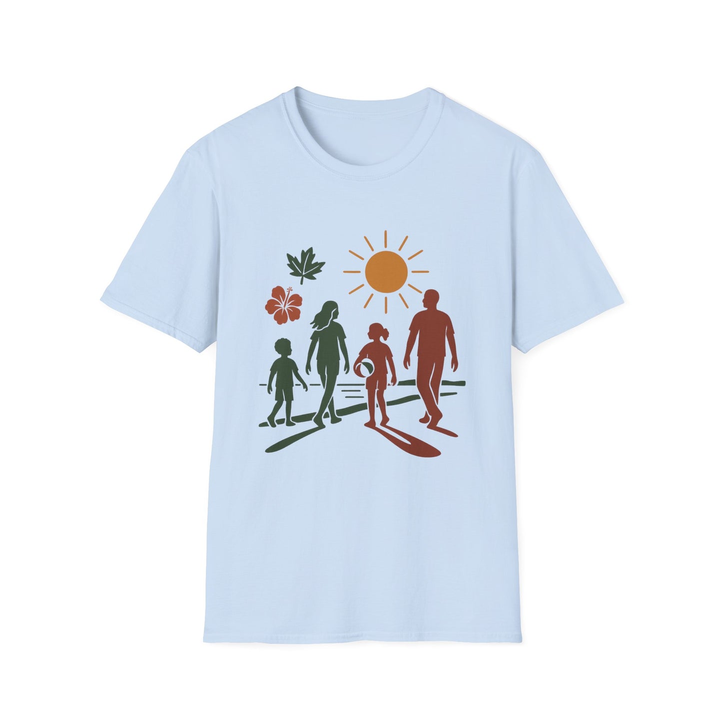 Family Beach Day Unisex T-Shirt, Summer Tee, Vacation Shirt, Outdoor Fun Top, Gift for Dad, Mom, Kids