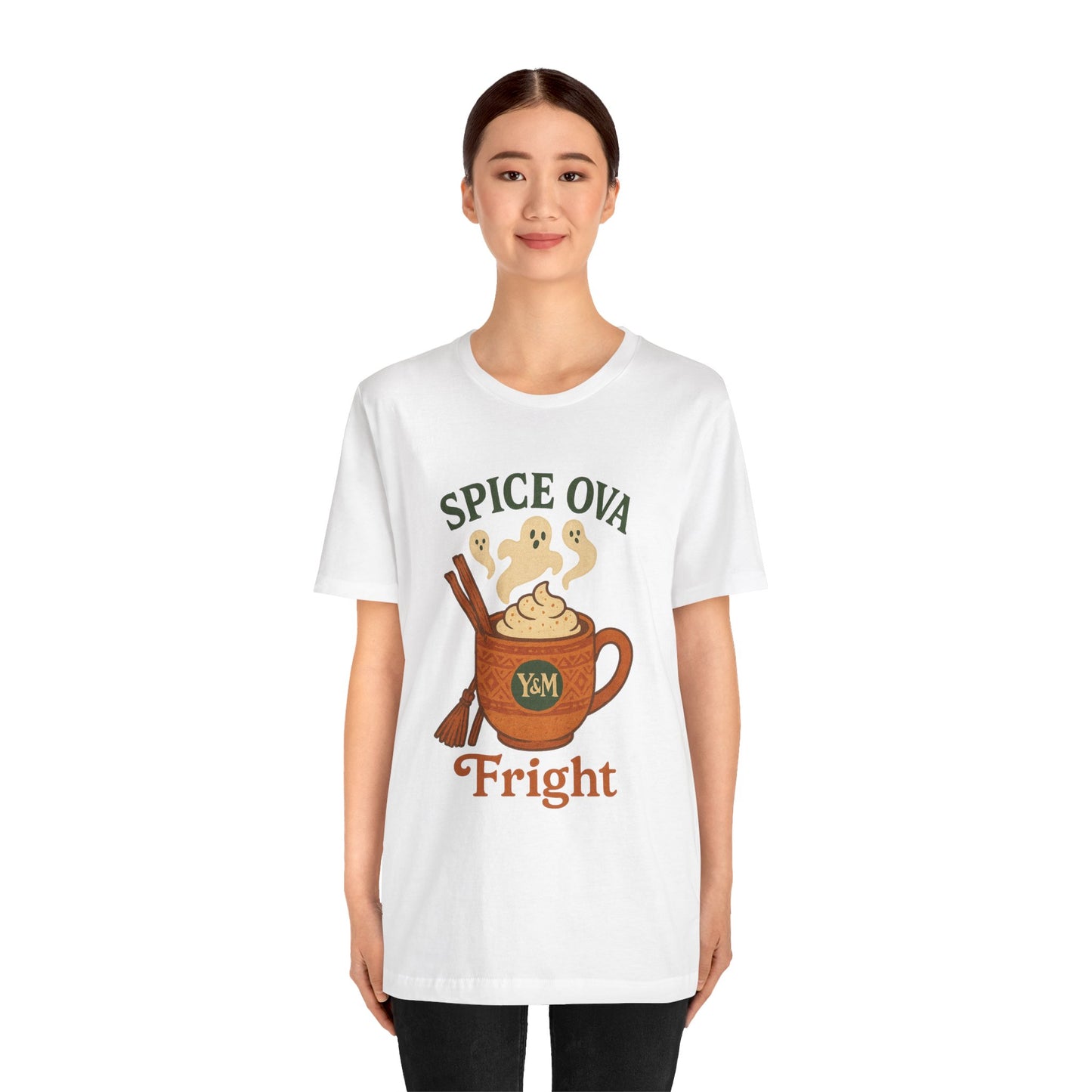 Spice Ova Fright Unisex Short Sleeve Tee | Cozy Halloween T-Shirt, Fall Celebration, Pumpkin Spice Vibes, Gift for Pumpkin Lovers, Fun [...]