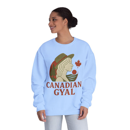 Canadian Gyal Sweatshirt, Cozy Crewneck for Fall, Perfect Gift for Canadians, Great for Thanksgiving, Casual Wear