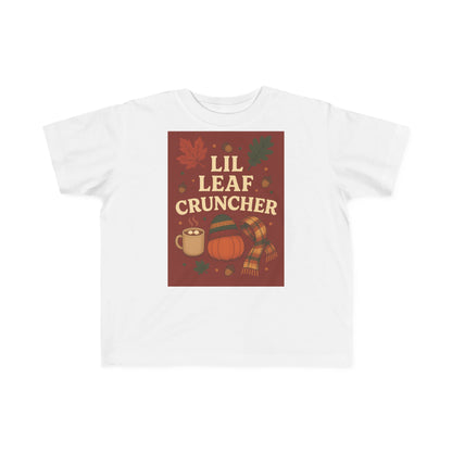 Toddler Fall Tee - Lil Leaf Cruncher Shirt, Autumn Outfit, Thanksgiving Gift, Cute Kids T-Shirt, Seasonal Wear