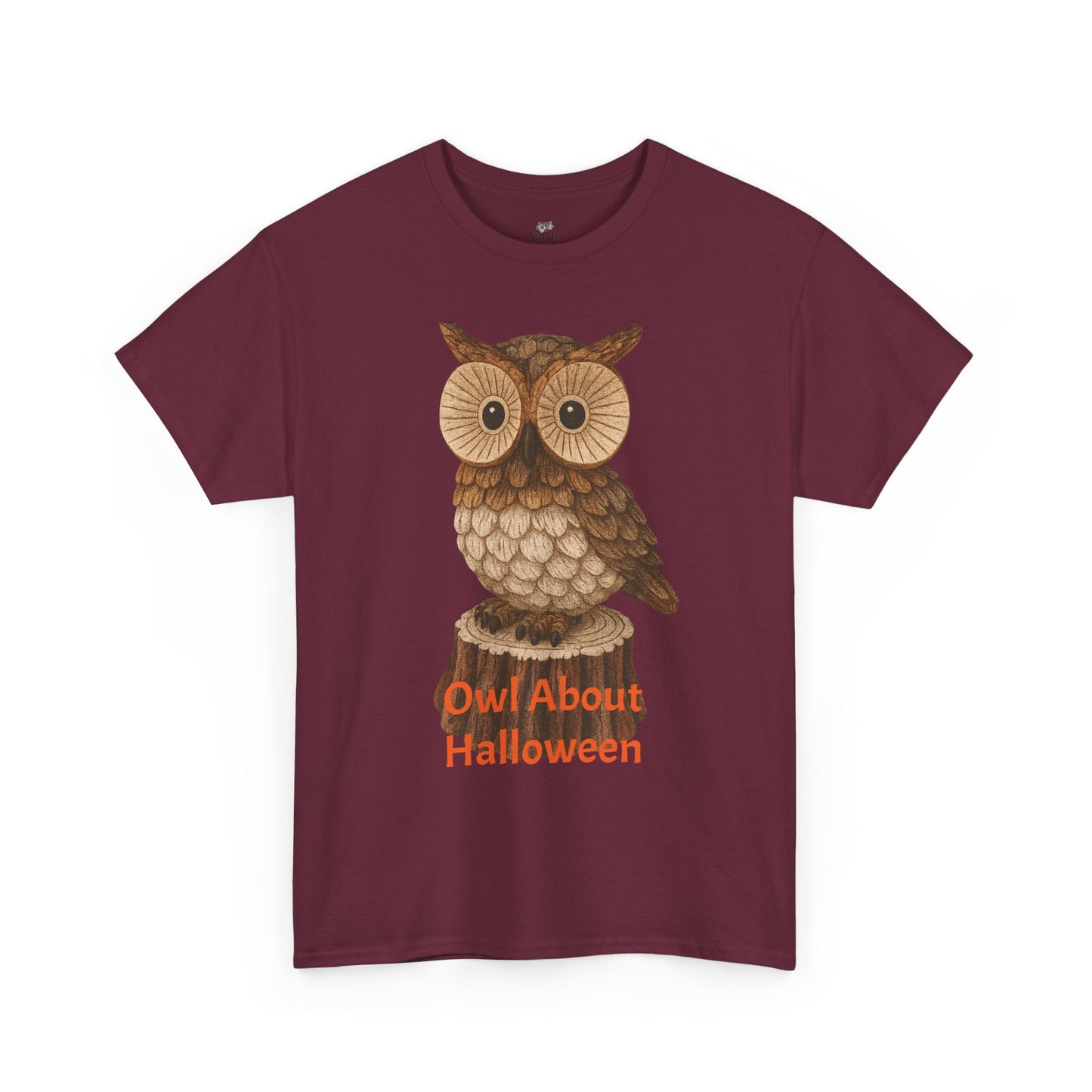 Halloween Owl Tee, Perfect for Fall Celebrations, Unisex Cotton Shirt, Cute Gift for Owl Lovers, Halloween Party Apparel, Fun Autumn Wear