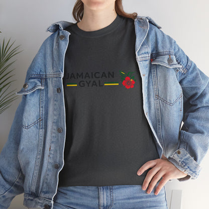 Jamaican Gyal Floral Tee - Caribbean Pride Graphic T-Shirt