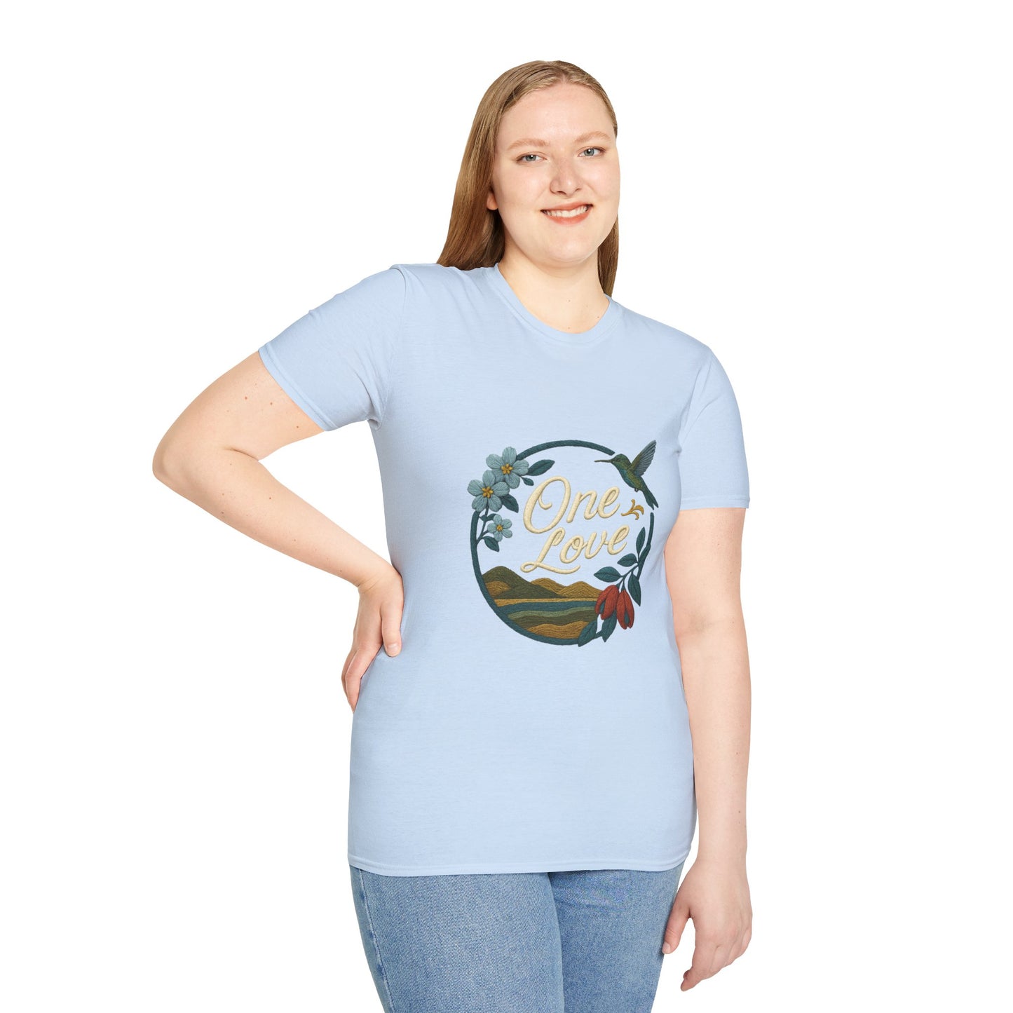 One Love Nature-Inspired T-Shirt, Unisex Tee, Stylish Apparel, Eco-Friendly Gift, Summer Fashion, Inspirational T-Shirt