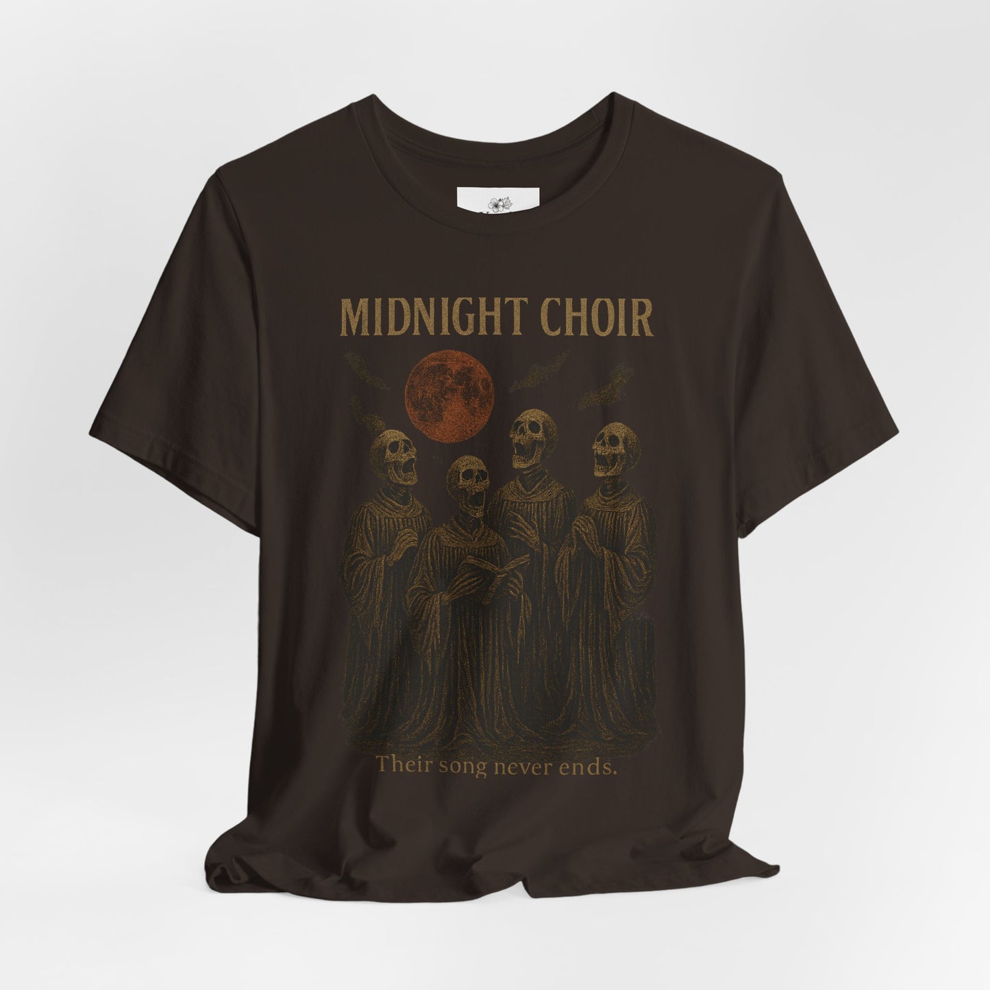 Gothic Band Tee, Perfect for Concerts, Halloween, Music Lovers, Midnight Choir Graphic Tee, Casual Wear, Unique Gift