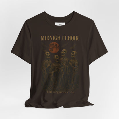 Gothic Band Tee, Perfect for Concerts, Halloween, Music Lovers, Midnight Choir Graphic Tee, Casual Wear, Unique Gift