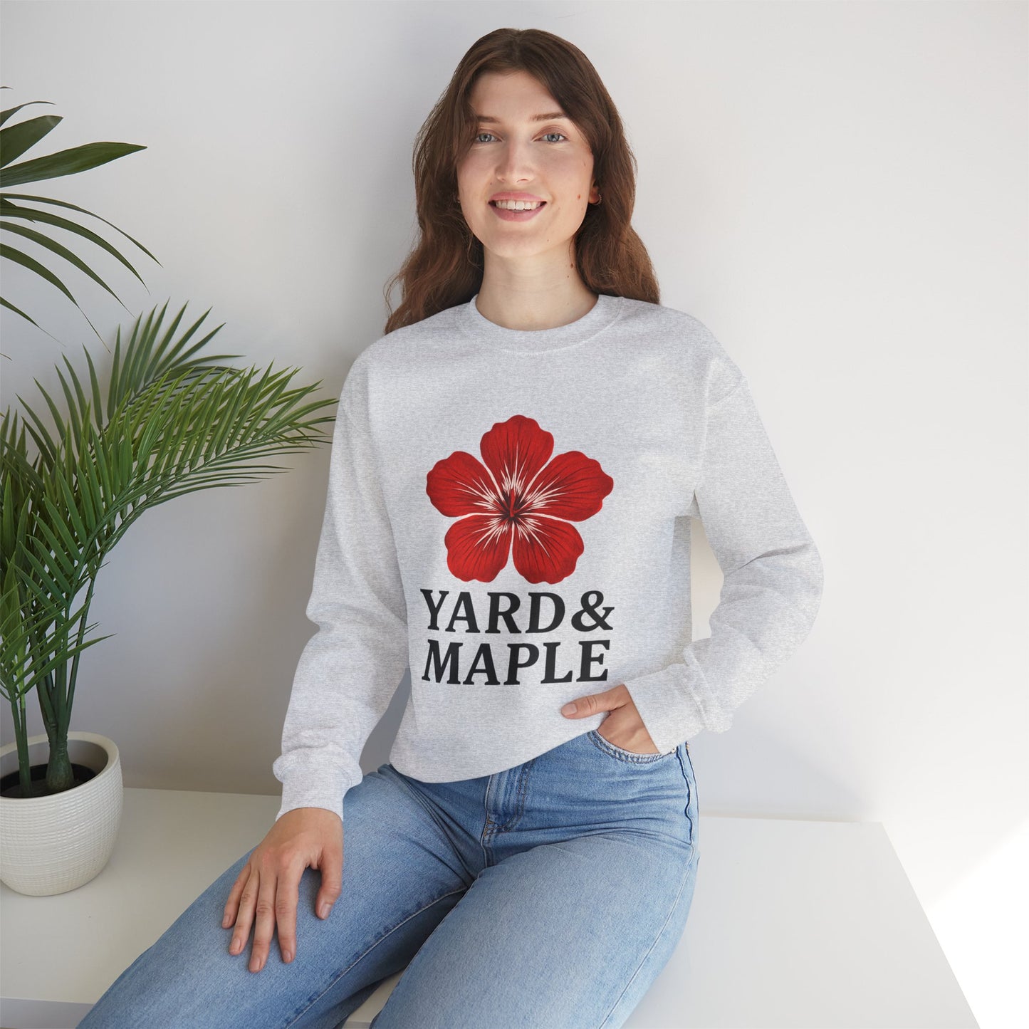 Yard & Maple Floral Crewneck Sweatshirt