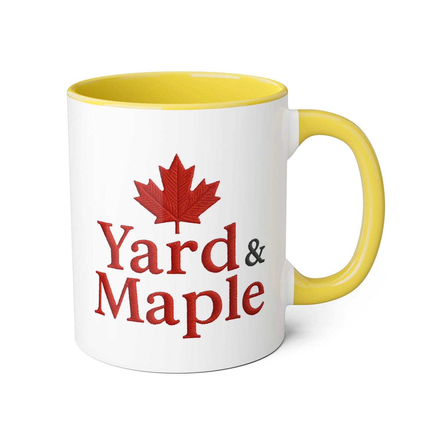 Maple Leaf Accent Mug, Cozy Coffee Cup for Fall, Unique Gift for Thanksgiving, Perfect for Canadians, Seasonal Drinkware