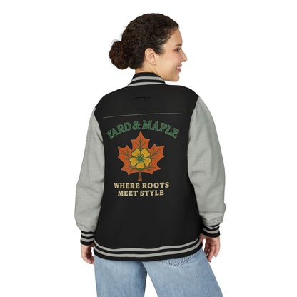 Unisex Heavyweight Letterman Jacket with Oak Leaf Design, Stylish Sports Jacket, Gift for College Students, Casual Attire, Fall [...]