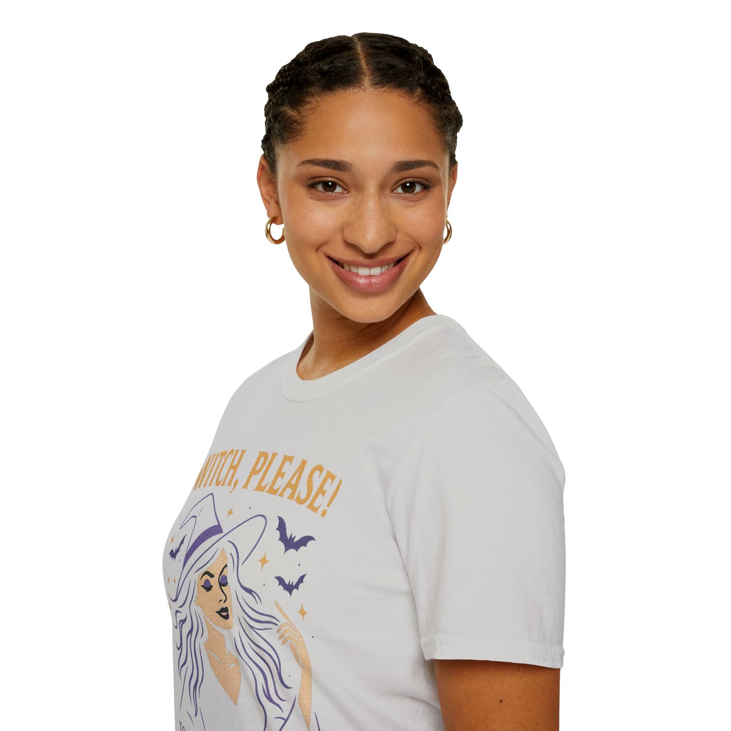 Witch Please Glam T-Shirt, Halloween Costume, Celestial T-Shirt, Gift for Her, Witchy Vibes, Boho Tee, Spooky Season Wear