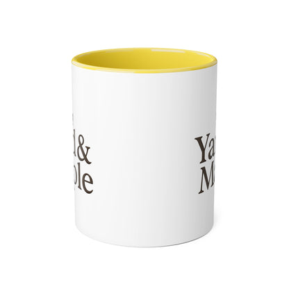 Yard & Maple Accent Mug - Cozy Coffee Cup, Perfect for Home/Office, Great Gift for Coffee Lovers, Autumn Decor, Unique Beverage Mug