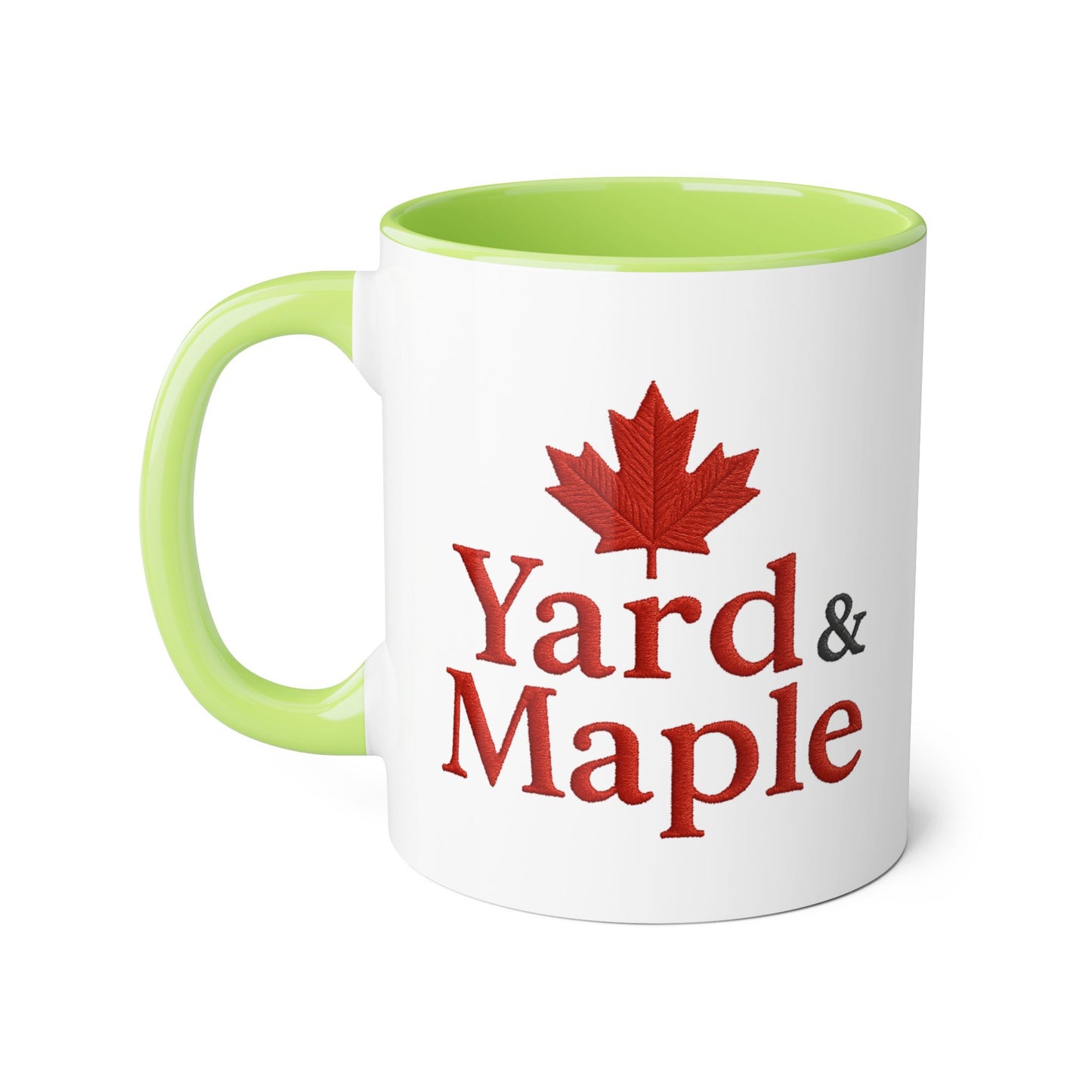 Maple Leaf Accent Mug, Cozy Coffee Cup for Fall, Unique Gift for Thanksgiving, Perfect for Canadians, Seasonal Drinkware