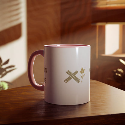Cinnamon & Culture Accent Mug, Cozy Coffee Cup for Tea Lovers, Perfect Gift for Friends, Coffee Mug for Home, Unique Kitchen Decor