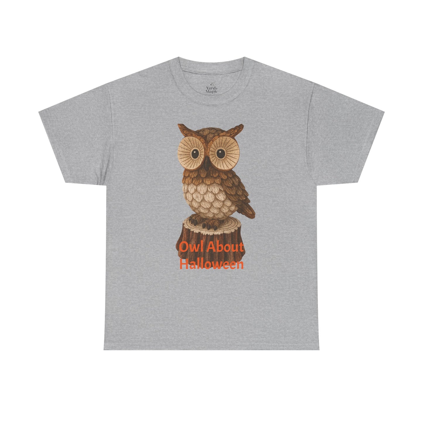Halloween Owl Tee, Perfect for Fall Celebrations, Unisex Cotton Shirt, Cute Gift for Owl Lovers, Halloween Party Apparel, Fun Autumn Wear