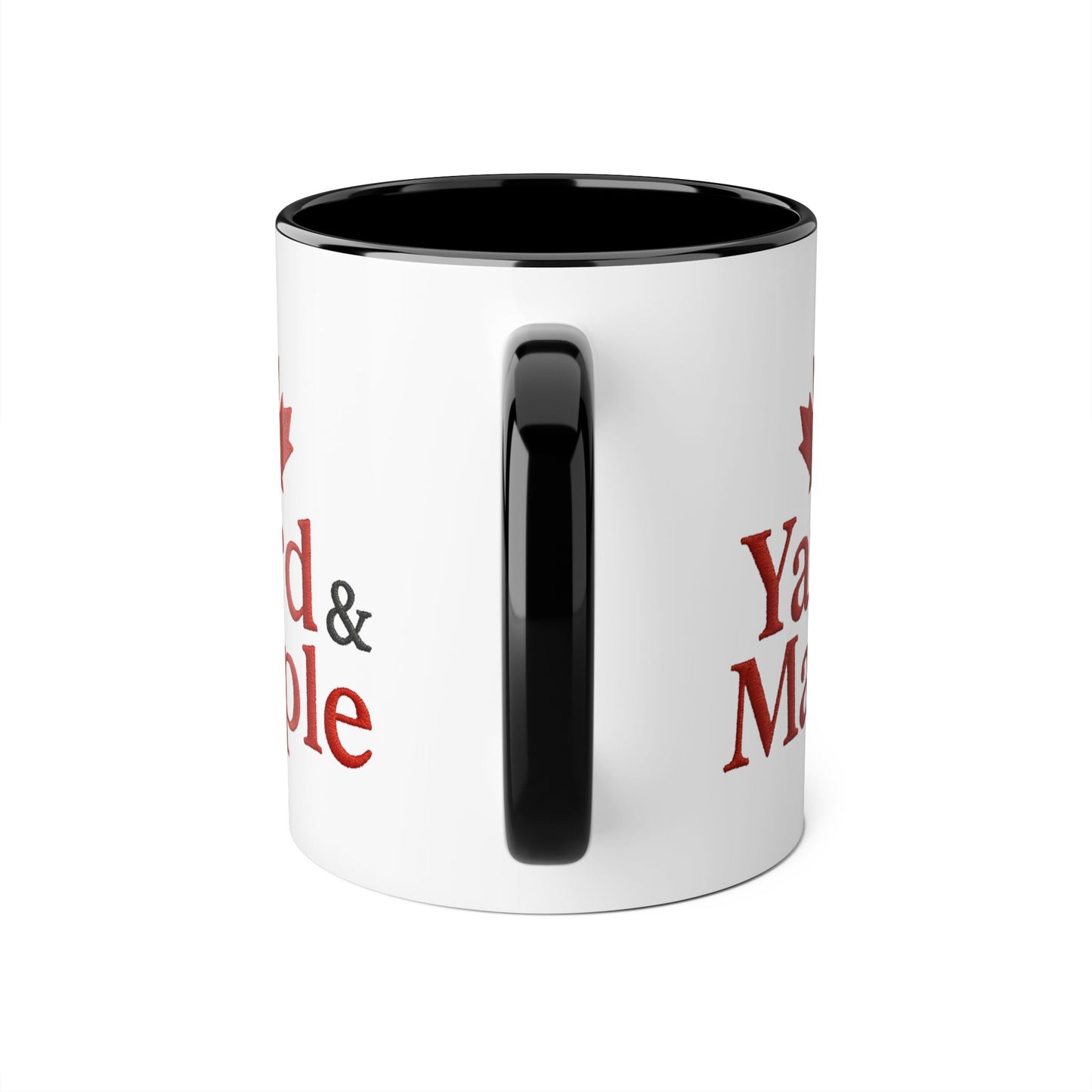 Maple Leaf Accent Mug, Cozy Coffee Cup for Fall, Unique Gift for Thanksgiving, Perfect for Canadians, Seasonal Drinkware
