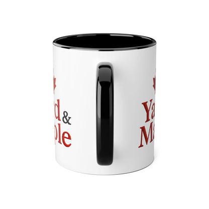 Maple Leaf Accent Mug, Cozy Coffee Cup for Fall, Unique Gift for Thanksgiving, Perfect for Canadians, Seasonal Drinkware