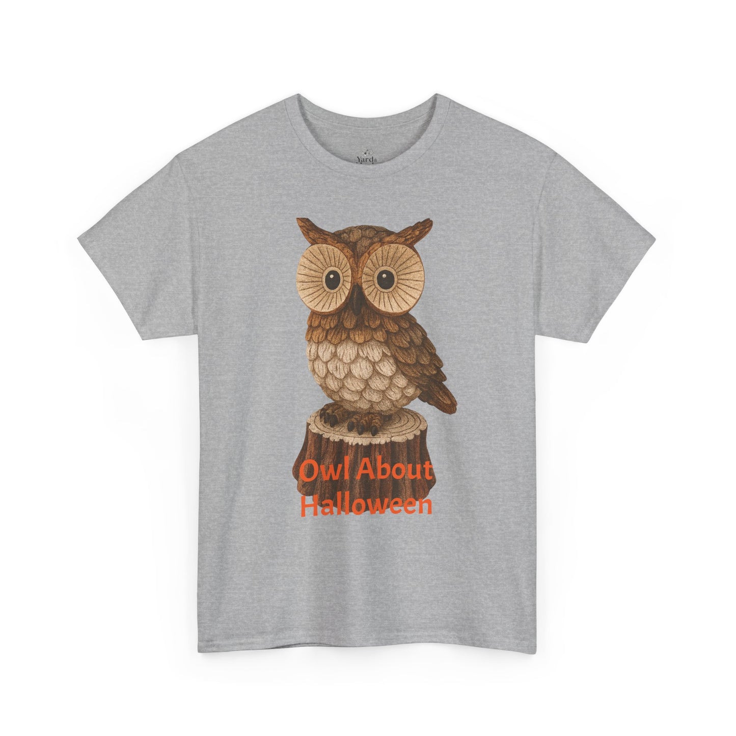 Halloween Owl Tee, Perfect for Fall Celebrations, Unisex Cotton Shirt, Cute Gift for Owl Lovers, Halloween Party Apparel, Fun Autumn Wear