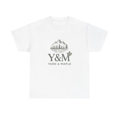 Nature-Inspired Unisex Heavy Cotton Tee, Casual Graphic T-Shirt, Outdoor Adventure Top, Gift for Nature Lovers, Hiking Apparel, Y&M Design