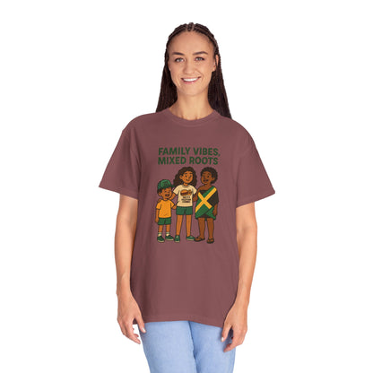 Family Vibes T-Shirt, Unisex Clothing, Mixed Roots Shirt, Family Reunion Outfit, Cultural Celebration Apparel, Summer Casual Wear
