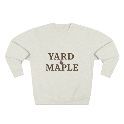 Cozy Yard & Maple Sweatshirt | Unisex Crewneck Style, Perfect for Fall, Thanksgiving, Casual Wear, Gift Idea