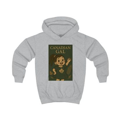 Canadian Gal Kids Hoodie, Cute Childrens Sweatshirt, Cozy Apparel for Girls, Perfect Gift for Birthdays, Family Events, Holidays