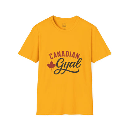 Canada Pride T-Shirt, Canadian Gyal Graphic Tee, Unisex T-Shirt for Her, Canada Day Gift, Maple Leaf Apparel