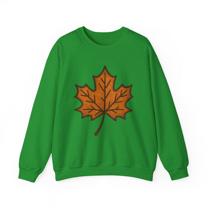 Autumn Leaf Sweatshirt | Unisex Cozy Crewneck | Fall Fashion, Thanksgiving Gift, Seasonal Style, Layering Essential