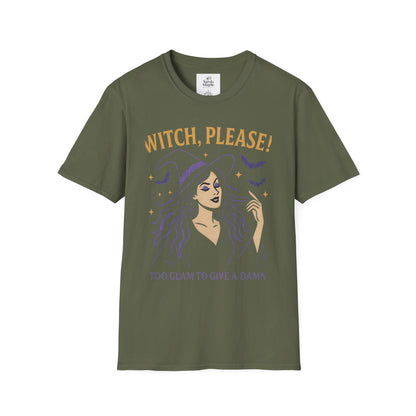 Witch Please Glam T-Shirt, Halloween Costume, Celestial T-Shirt, Gift for Her, Witchy Vibes, Boho Tee, Spooky Season Wear