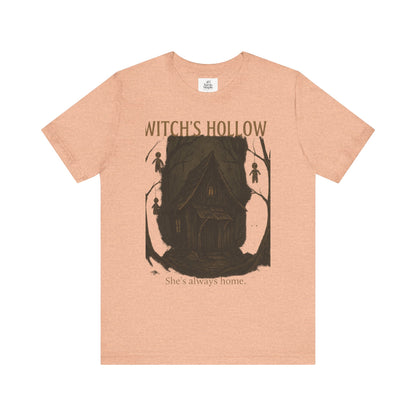 Witch's Hollow Tee, Fall Fashion, Halloween Apparel, Spooky Shirt, Gift for Witches, Unisex Graphic Tee, Cozy Autumn Wear
