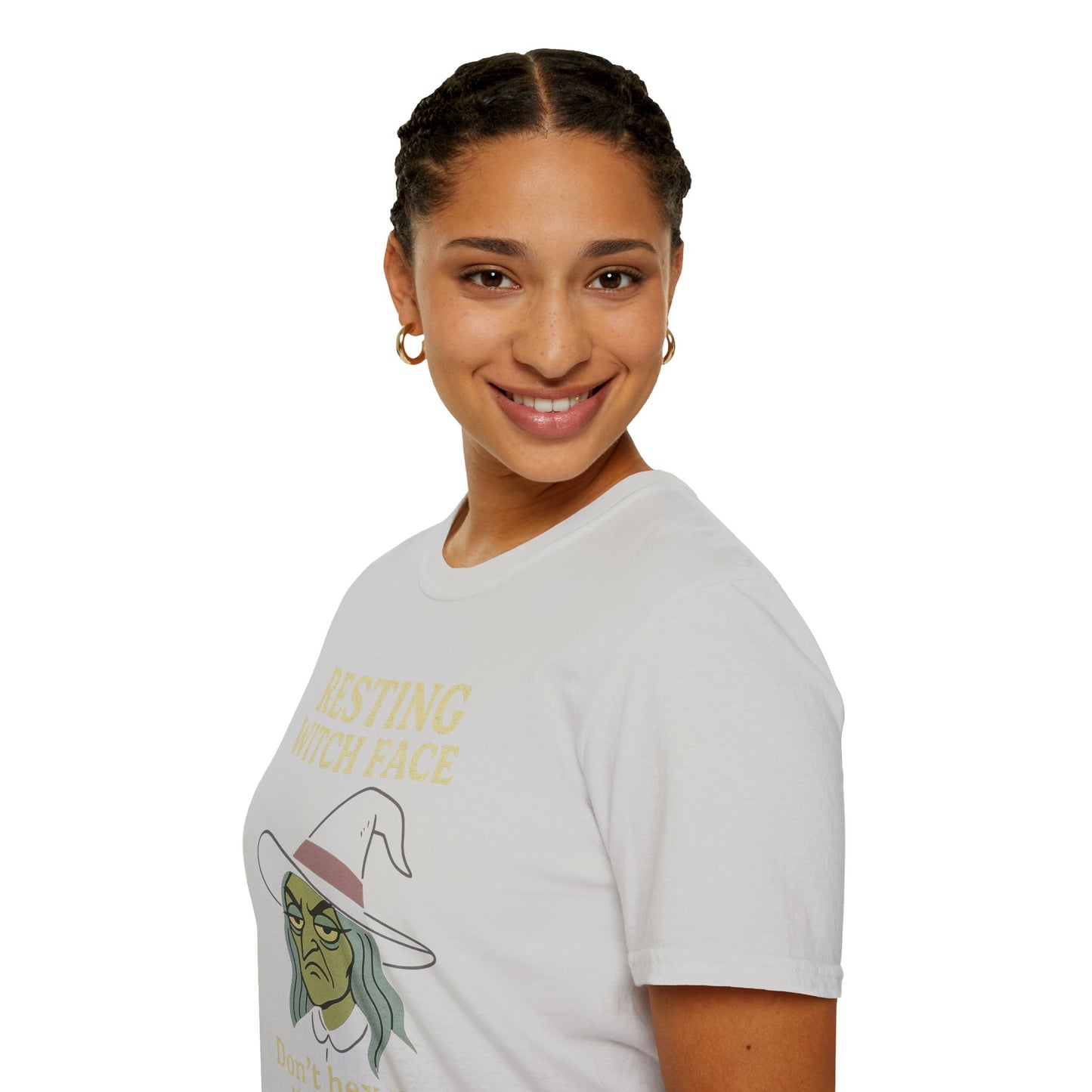 Resting Witch Face Unisex T-Shirt, Halloween Tee, Funny Witch Shirt, Gift for Her, Cute Casual Top, Spooky Season Apparel