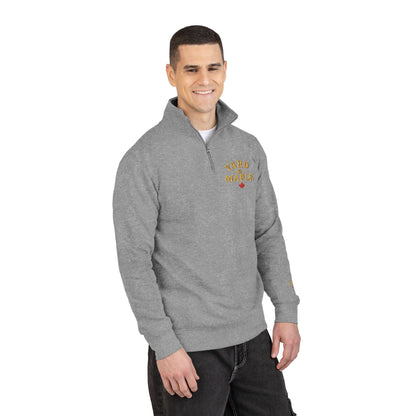 Embroidered Unisex Fleece Pullover - Cozy Casual Wear, Gift for Him/Her, Fall/Winter Style, Layering Essential, Comfortable Sweatshirt