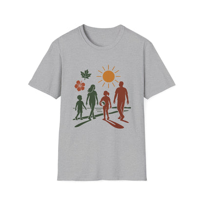 Family Beach Day Unisex T-Shirt, Summer Tee, Vacation Shirt, Outdoor Fun Top, Gift for Dad, Mom, Kids